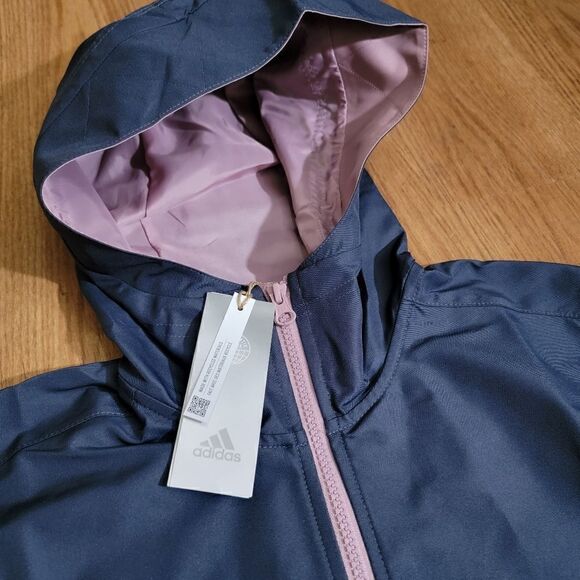 Adidas Tiro Parka Jacket Coat All Weather Women's Size Small S Shadow Navy Grey - Picture 8 of 15